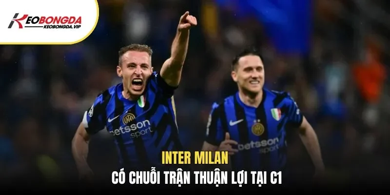 Inter Milan có chuỗi trận thuận lợi tại C1